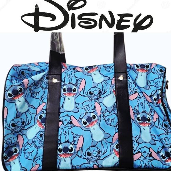 Disney's Stitch Logo Rolling Travel Duffel Bag - Picture 1 of 10